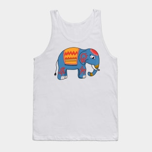 A Colorful Elephant Tank Top